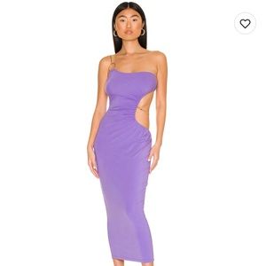 WeWoreWhat Snake Chain Cut Out Maxi Dress Size M